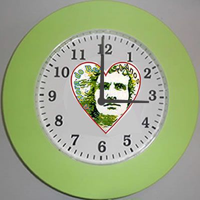 Relógio de parede coração
